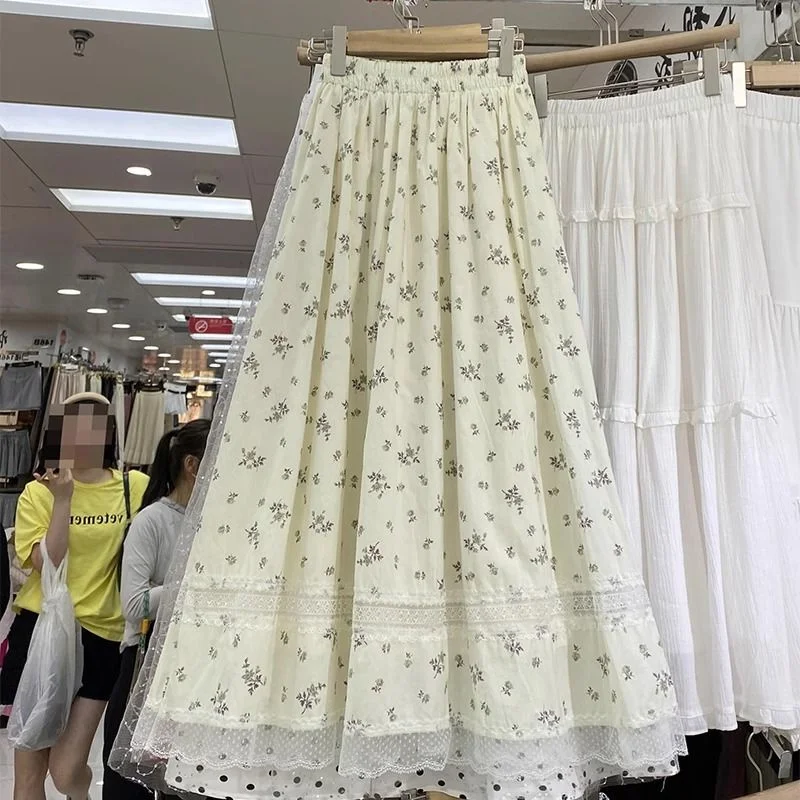 plus Size Floral Lace Splice Loose Women's Skirt Summer Design A-Line Midi Skirt High Waist Korean Style for All Body Types
plus Size Floral Lace Splice Loose Women's Skirt Summer Design A-Line Midi Skirt High Waist Korean Style for All Body Types