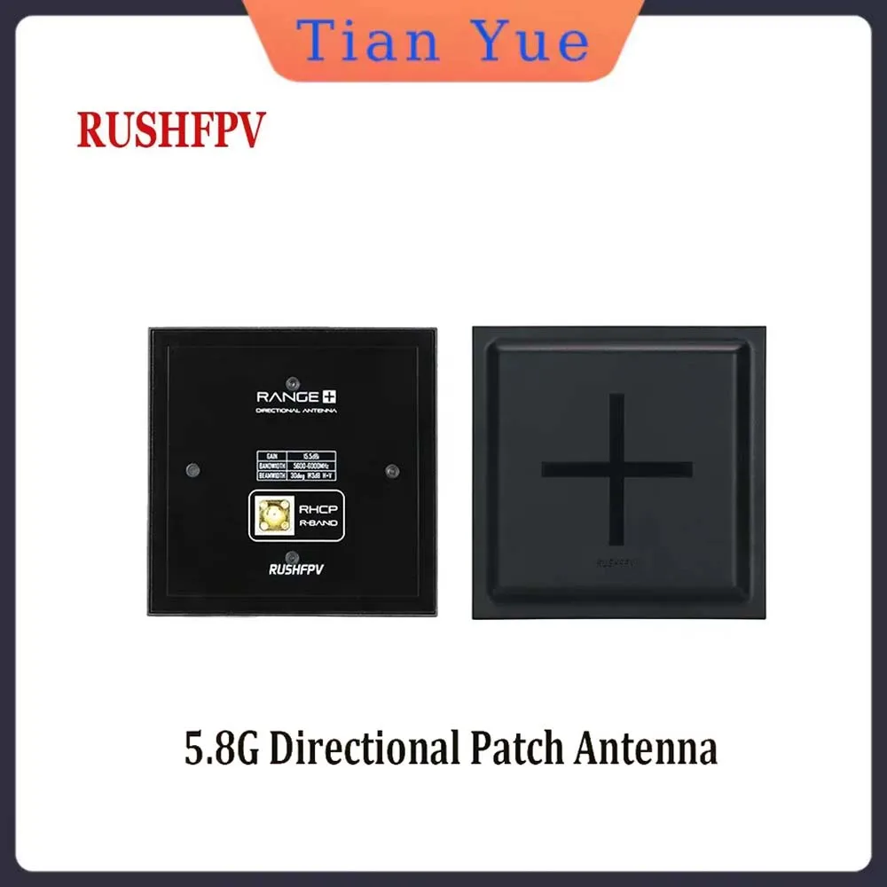 RUSHFPV RANGE PLUS 4X 5.8G Directional Patch Antenna 15.5dBi 5600-6000MHz RHCP SMA Circularly Polarized Antenna for RC FPV Drone
RUSHFPV RANGE PLUS 4X 5.8G Directional Patch Antenna 15.5dBi 5600-6000MHz RHCP SMA Circularly Polarized Antenna for RC FPV Drone