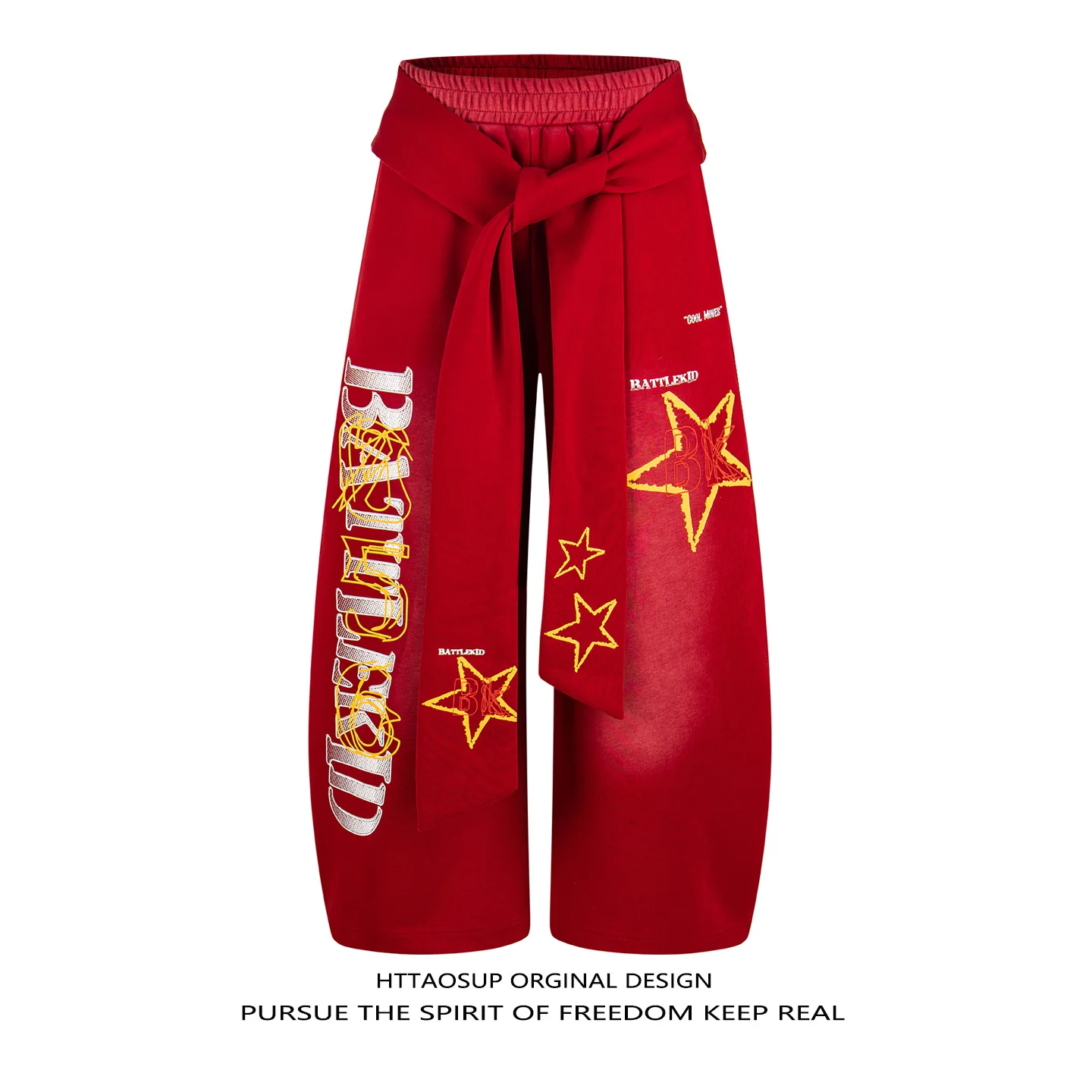 HTTAOSUP Original American Retro Letter Star Bowtie Casual Sweatpants Men Women Hip Hop Wide Leg Long Pants Loose Fit
HTTAOSUP Original American Retro Letter Star Bowtie Casual Sweatpants Men Women Hip Hop Wide Leg Long Pants Loose Fit