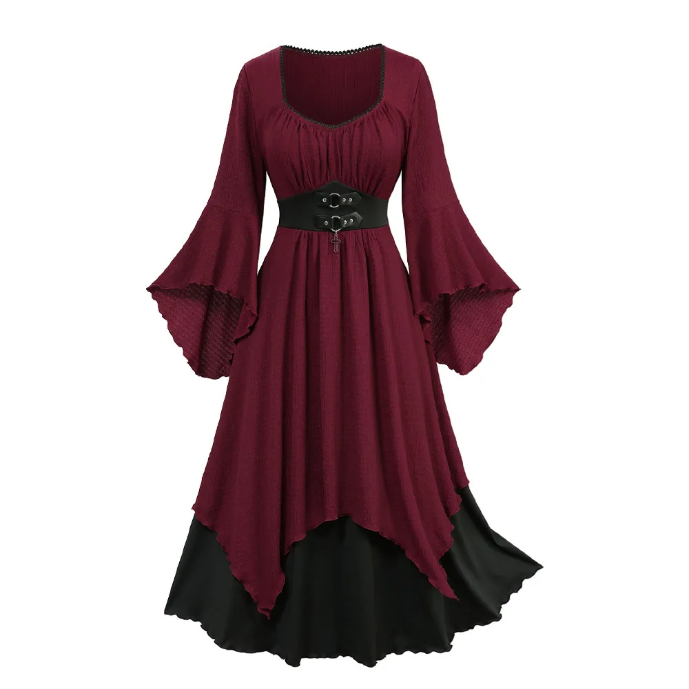 ROSEGAL двухцветное многослойное платье больших размеров с поясом, женское весенне-осеннее винтажное платье с квадратным воротником и расклешенными рукавами 5XL
ROSEGAL двухцветное многослойное платье больших размеров с поясом, женское весенне-осеннее винтажное платье с квадратным воротником и расклешенными рукавами 5XL