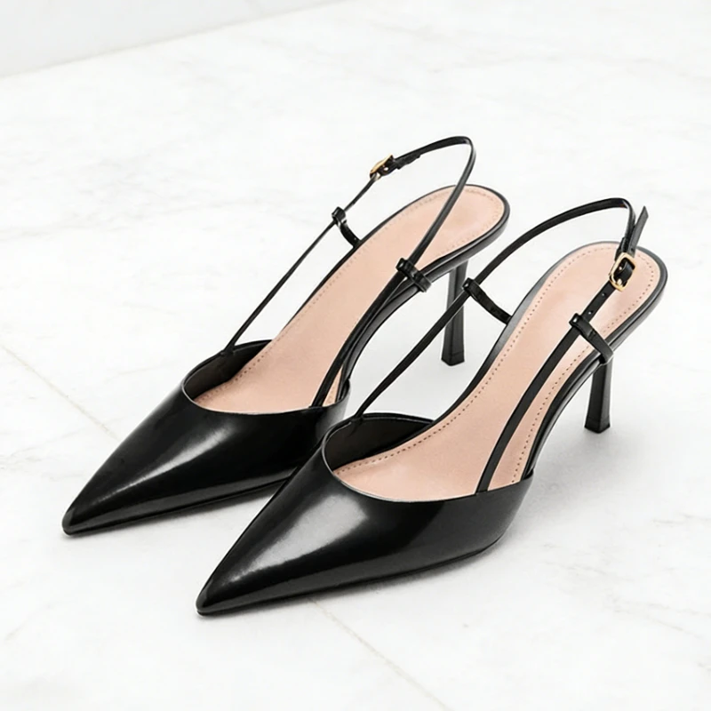 Brand Elegant Woman Heels Summer 2026 Black Fashion Slingback Dress Shoes Ladies Classic Sexy Pointed Toe Pumps Woman Sandals
Brand Elegant Woman Heels Summer 2026 Black Fashion Slingback Dress Shoes Ladies Classic Sexy Pointed Toe Pumps Woman Sandals