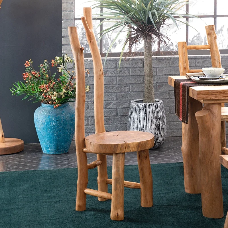 Solid Wood Log Armchair Dining Chair Original Ecology Leisure Chair Camellia Tree Creative Furniture
Solid Wood Log Armchair Dining Chair Original Ecology Leisure Chair Camellia Tree Creative Furniture