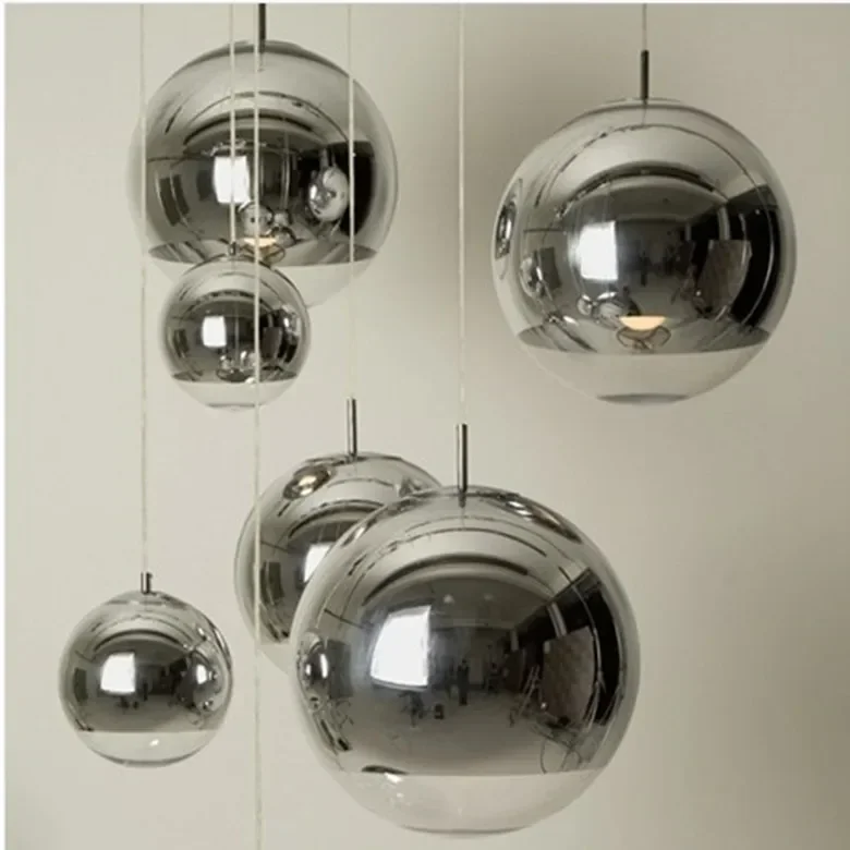 Modern Chrome Mirror Ball Pendant Lights Glass Ball Lamp Lighting For Dinning Room
Modern Chrome Mirror Ball Pendant Lights Glass Ball Lamp Lighting For Dinning Room