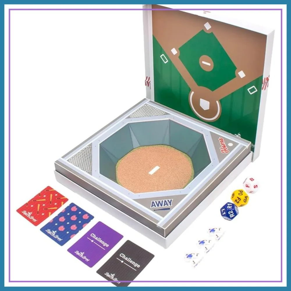 Realistic Baseball Tabletop Game with Mobile App, 3 Dice, 86 Strategy Cards, for Ages 12+
Realistic Baseball Tabletop Game with Mobile App, 3 Dice, 86 Strategy Cards, for Ages 12+