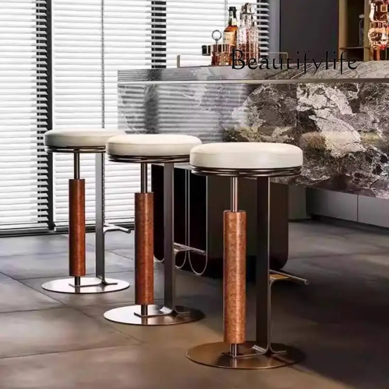 Unique Minimalist Bar Stools Adjustable Height Sturdy Designer Bar Stools Ergonomic Nordic Modern Sillas De Comedor Furniture
Unique Minimalist Bar Stools Adjustable Height Sturdy Designer Bar Stools Ergonomic Nordic Modern Sillas De Comedor Furniture