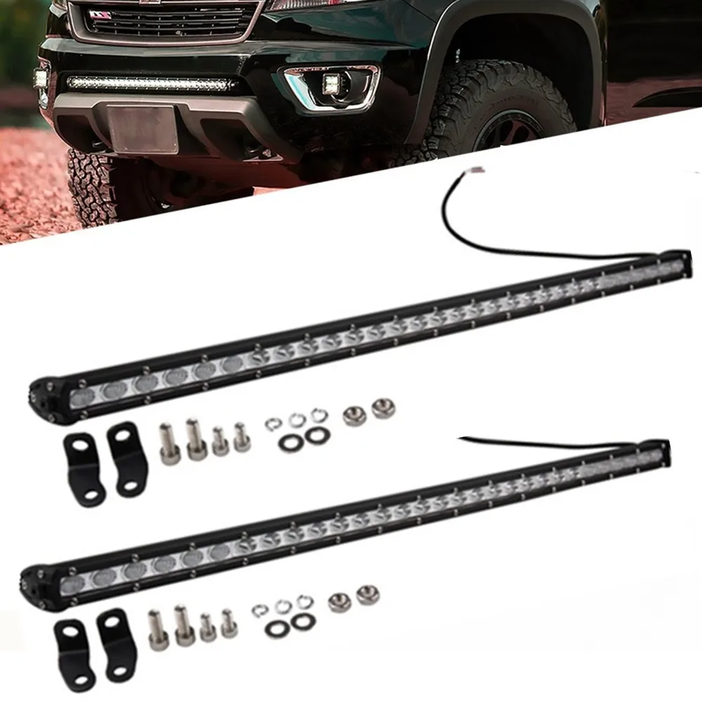 2pcs Slim 90W 32 Inch Single Row LED Light Bar 12V 24V Car Fog Driving Lamp for Jeep Offroad SUVS Boats Car Accessories
2pcs Slim 90W 32 Inch Single Row LED Light Bar 12V 24V Car Fog Driving Lamp for Jeep Offroad SUVS Boats Car Accessories