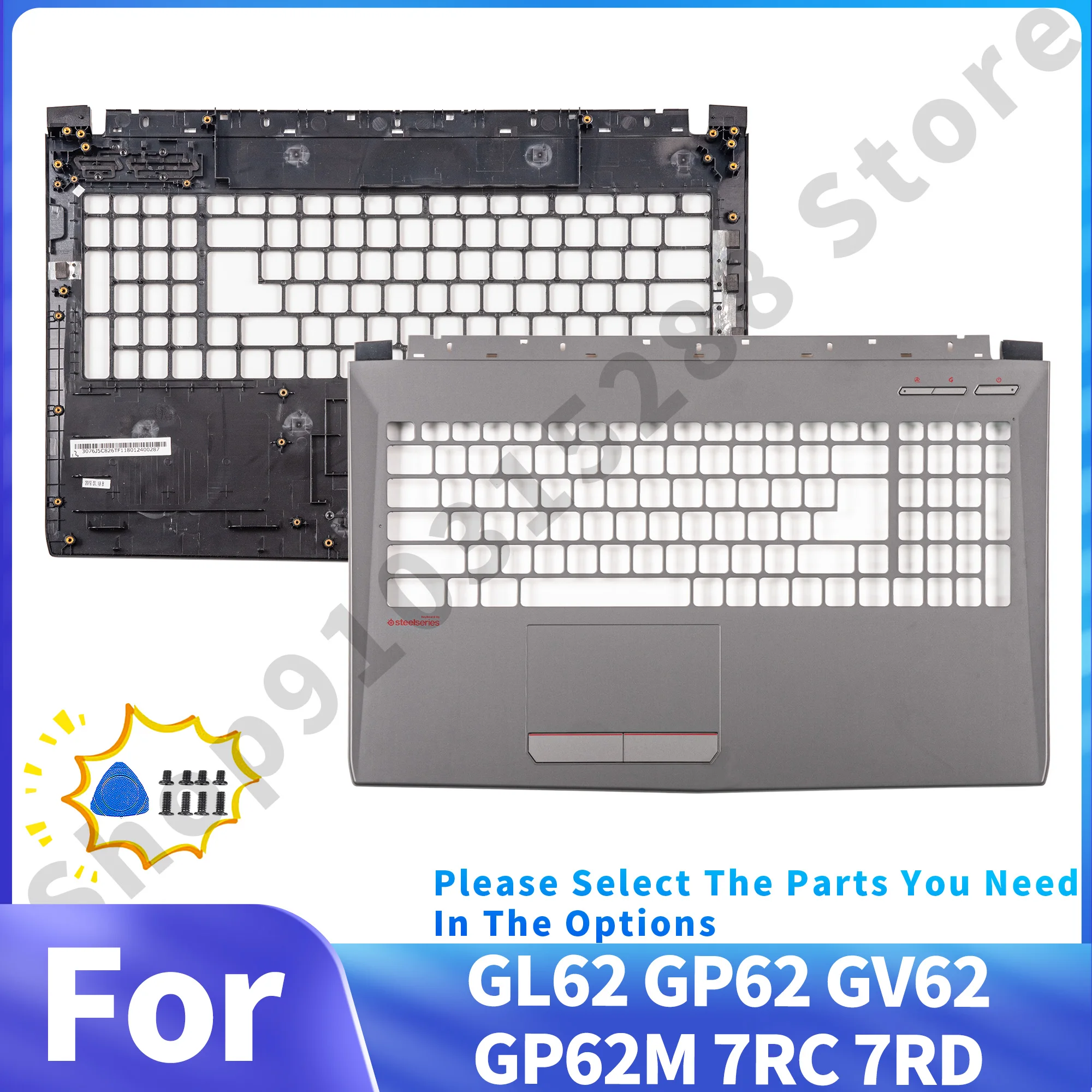 Запчасти для ноутбука GP62 GL62 6QG GV62 GP62MVR GL62M 6QF MS-16J9 MS-16J5 Ms-16JB Упор для рук Верхний ремонт пластика 15,6 дюйма
Запчасти для ноутбука GP62 GL62 6QG GV62 GP62MVR GL62M 6QF MS-16J9 MS-16J5 Ms-16JB Упор для рук Верхний ремонт пластика 15,6 дюйма