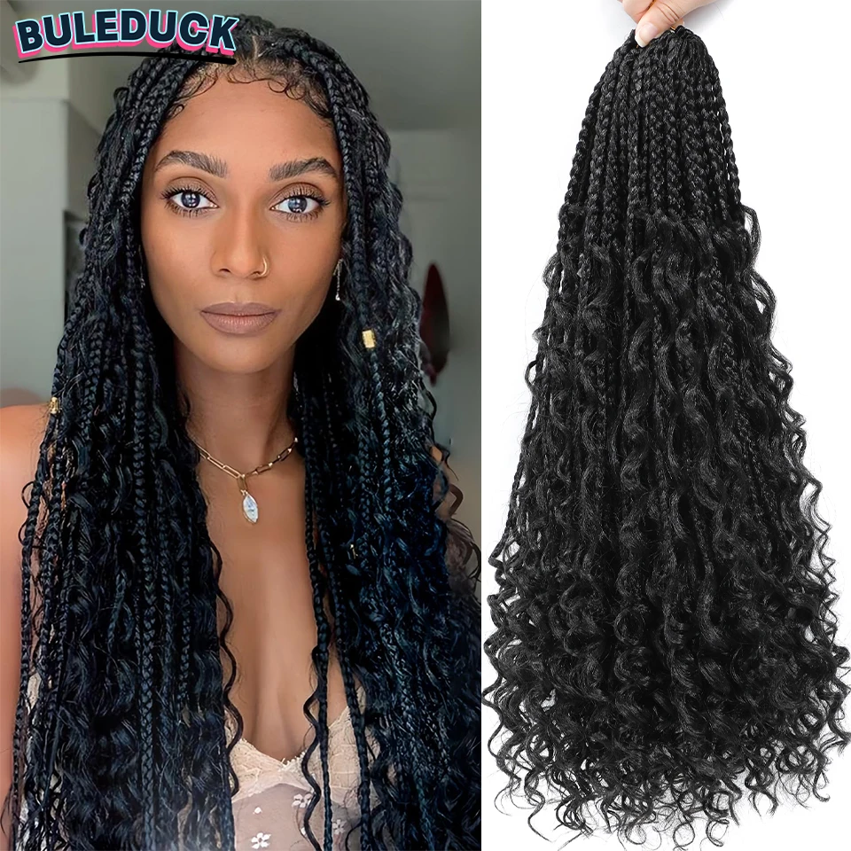 14 20 Inch Goddess Box Braids Crochet Hair Boho Box Braids Crochet Hair Synthetic Braiding Hair Extensions for Black Women
14 20 Inch Goddess Box Braids Crochet Hair Boho Box Braids Crochet Hair Synthetic Braiding Hair Extensions for Black Women