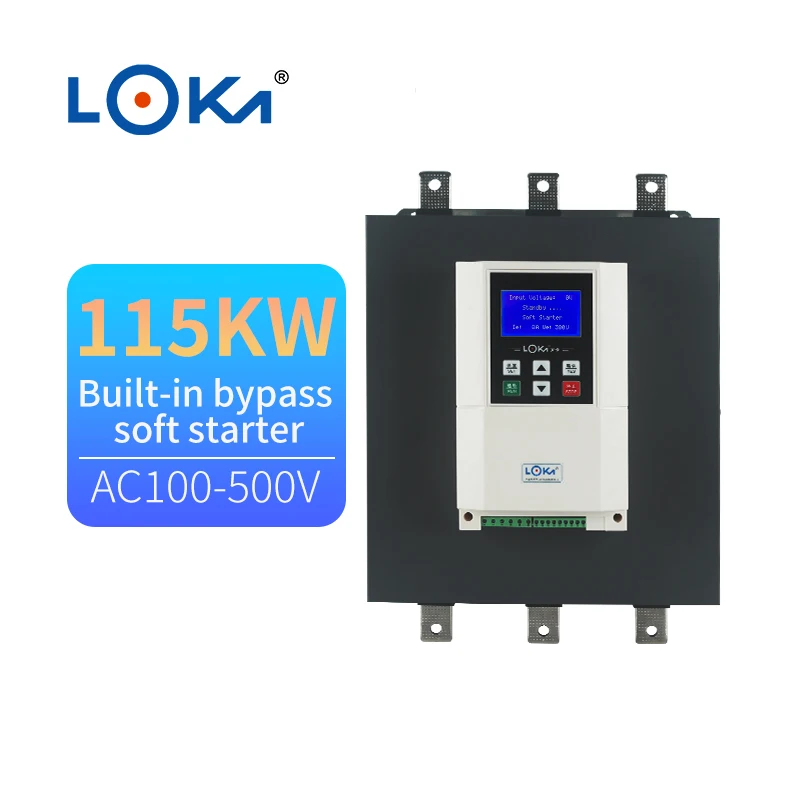 China's Top Quality Built-in Bypass Soft Starter 3 Phase 380V 115KW Motor Pump Soft Starter
China's Top Quality Built-in Bypass Soft Starter 3 Phase 380V 115KW Motor Pump Soft Starter