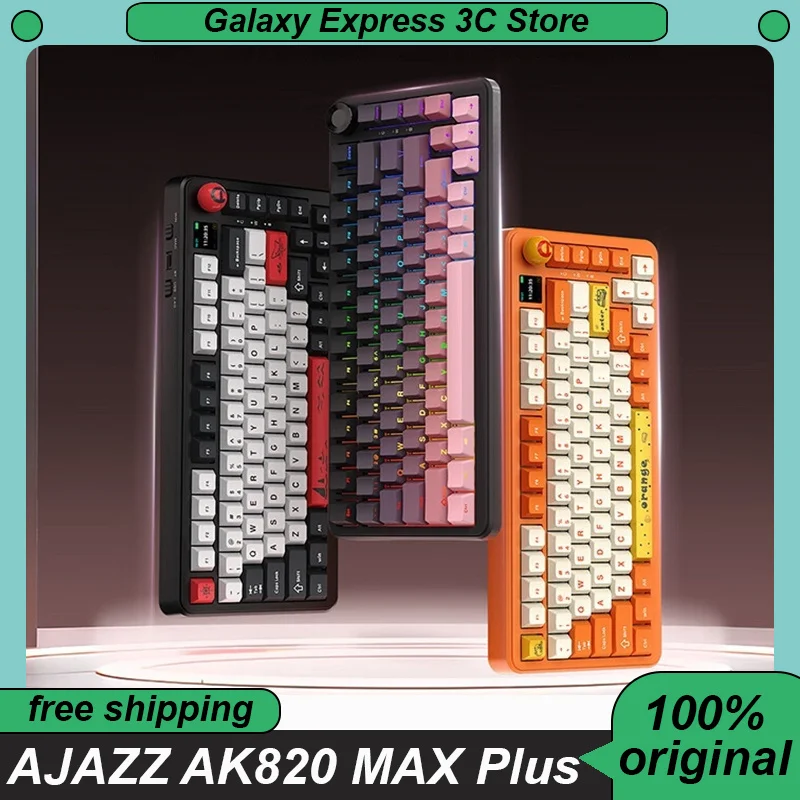 Механическая клавиатура AJAZZ AK820 MAX Plus, трехрежимная горячая замена, 8000 мАч, прокладка, TFT-экран, игровая клавиатура, аксессуары для ПК по индивидуальному заказу
Механическая клавиатура AJAZZ AK820 MAX Plus, трехрежимная горячая замена, 8000 мАч, прокладка, TFT-экран, игровая клавиатура, аксессуары для ПК по индивидуальному заказу