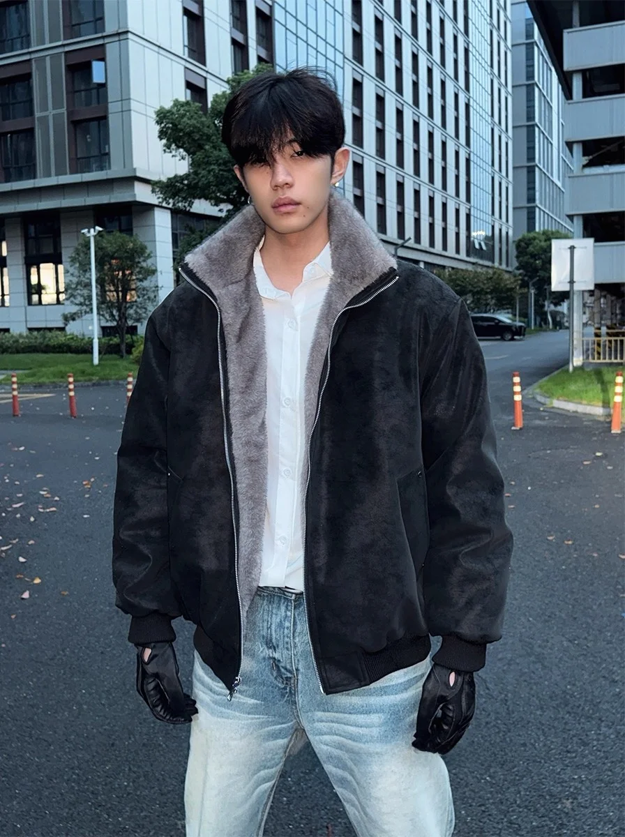 Cleanfit Men's Thiened Winter Cotton Jaet Fake Fur Collar Stand up Coat Warmth Youth Faion ort Length Color
Cleanfit Men's Thiened Winter Cotton Jaet Fake Fur Collar Stand up Coat Warmth Youth Faion ort Length Color