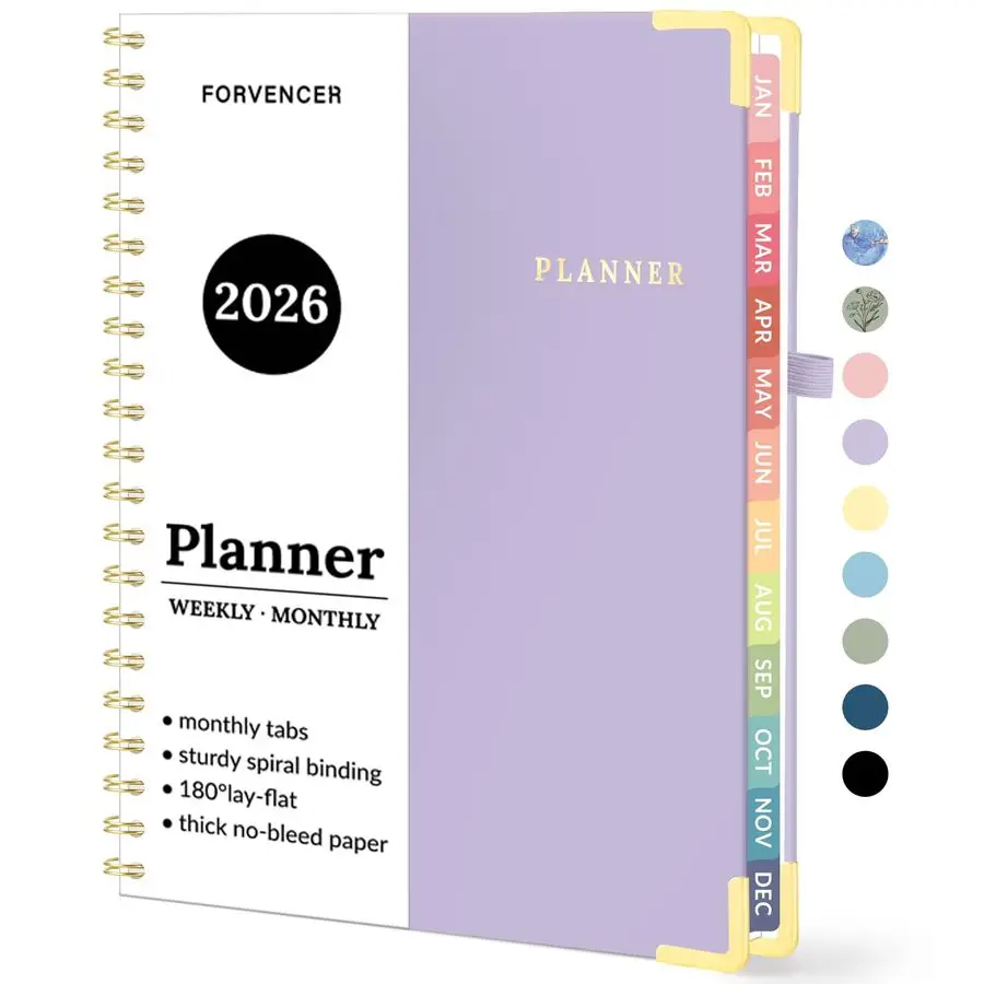 Еженедельный и ежемесячный планировщик-календарь, январь 2026 г. - декабрь 2026 г., 8,5 x 11 дюймов, ежедневник в твердом переплете, органайзер для ежедневных записей с внутренними вкладышами.
Еженедельный и ежемесячный планировщик-календарь, январь 2026 г. - декабрь 2026 г., 8,5 x 11 дюймов, ежедневник в твердом переплете, органайзер для ежедневных записей с внутренними вкладышами.