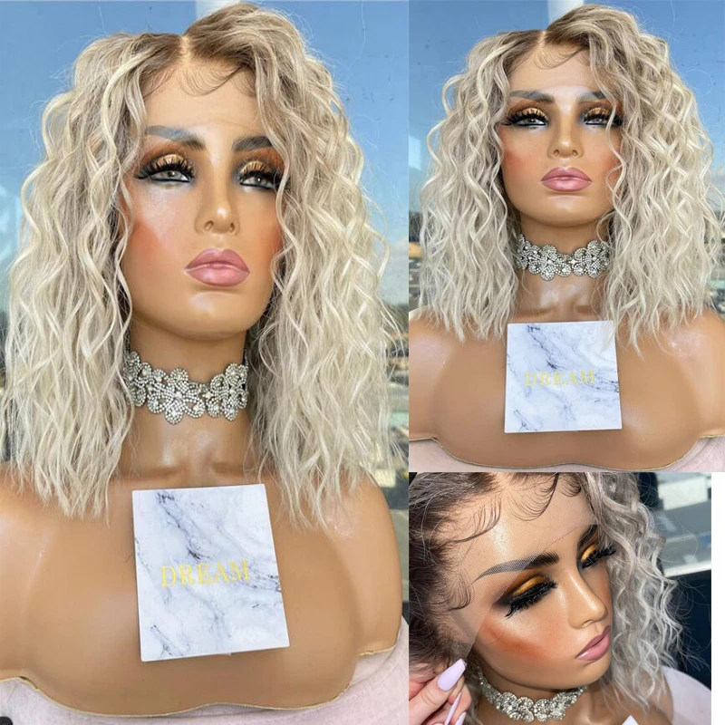 Short Bob Wig Daily Use Curly Lace Front Wigs Synthetic Hair Blended Human Hairs Wigs Kinky Curl Women Lace Frontal Wigs 13x4
Short Bob Wig Daily Use Curly Lace Front Wigs Synthetic Hair Blended Human Hairs Wigs Kinky Curl Women Lace Frontal Wigs 13x4