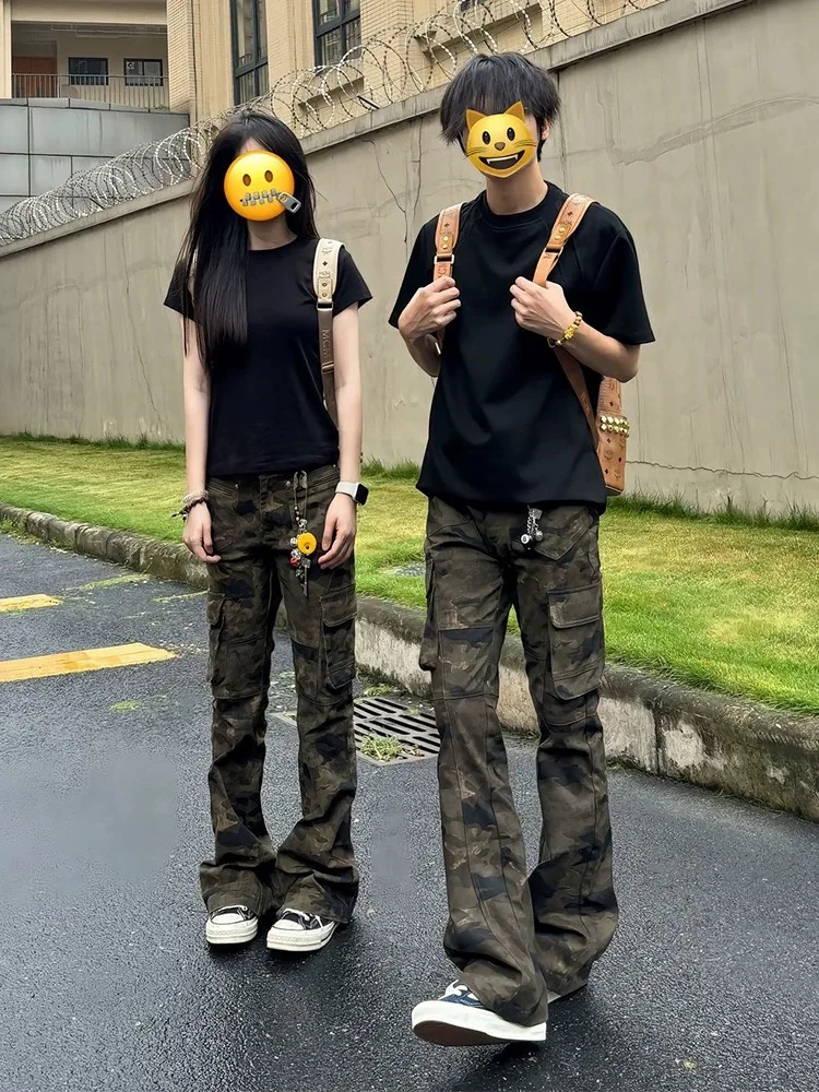 American Retro Camouflage Flared Jeans Men's Straight Leg Casual Slim Workwear Pants Spring Autumn Trendy Brand Denim Jeans
American Retro Camouflage Flared Jeans Men's Straight Leg Casual Slim Workwear Pants Spring Autumn Trendy Brand Denim Jeans