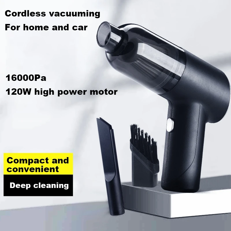Wireless Car Vacuum Cleaner Cordless Handheld Auto Vacuum Home & Car Dual Use Mini Vacuum Cleaner Power Suction Black
Wireless Car Vacuum Cleaner Cordless Handheld Auto Vacuum Home & Car Dual Use Mini Vacuum Cleaner Power Suction Black