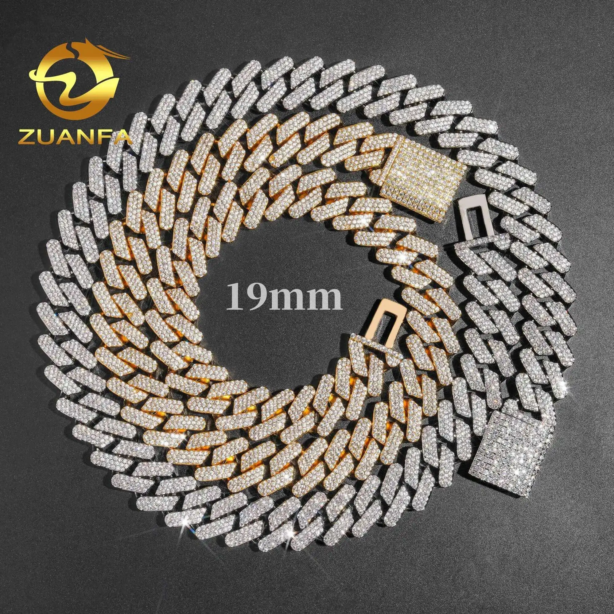 18k Gold Plated 19mm 3Row Big Clasp Brass Hip Hop Cubic Zircon Cuban Link Chain Iced Out Miami Cuban Necklace Ready Shipping
18k Gold Plated 19mm 3Row Big Clasp Brass Hip Hop Cubic Zircon Cuban Link Chain Iced Out Miami Cuban Necklace Ready Shipping