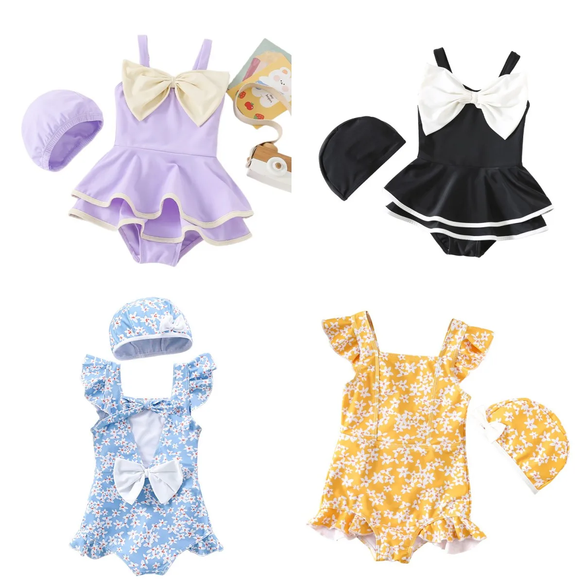 Детский купальник для девочек, милый цельный купальник с бантом и принтом, купальник для маленьких принцесс
Детский купальник для девочек, милый цельный купальник с бантом и принтом, купальник для маленьких принцесс