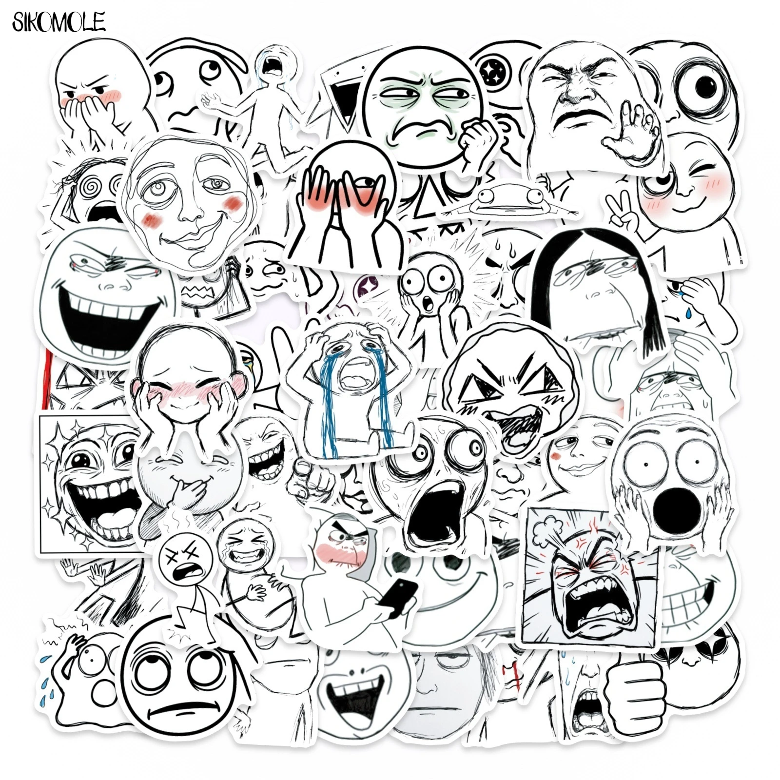 10/30/56PCS Cartoon Emotional Breakdown Spoof Avatar Stickers Funny DIY Kids Toys Guitar Luggage Suitcase Decal Graffiti Sticker
10/30/56PCS Cartoon Emotional Breakdown Spoof Avatar Stickers Funny DIY Kids Toys Guitar Luggage Suitcase Decal Graffiti Sticker
