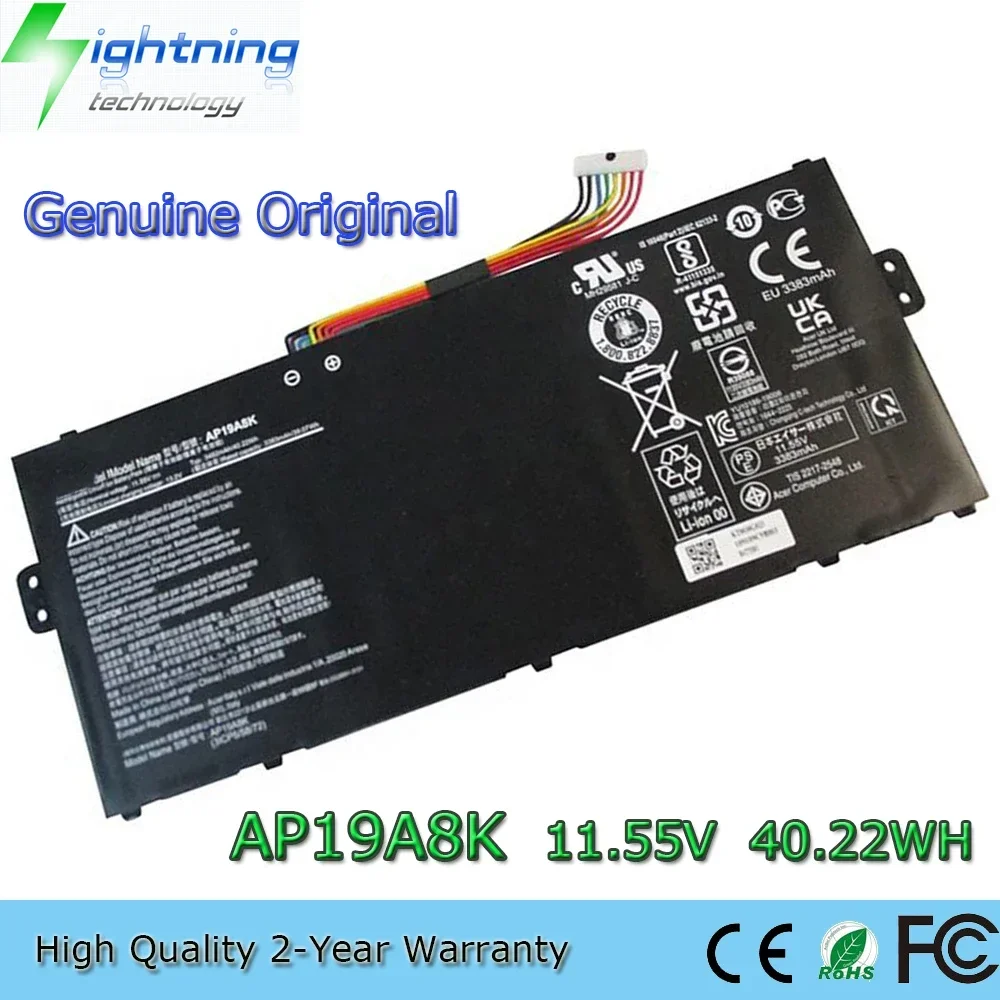Brand New Genuine Original AP19A8K 11.55V 40.22Wh Laptop Battery for Acer Chromebook CP311-1H CP311-1HN - CB311-9HT-C4UM 230 etc
Brand New Genuine Original AP19A8K 11.55V 40.22Wh Laptop Battery for Acer Chromebook CP311-1H CP311-1HN - CB311-9HT-C4UM 230 etc
