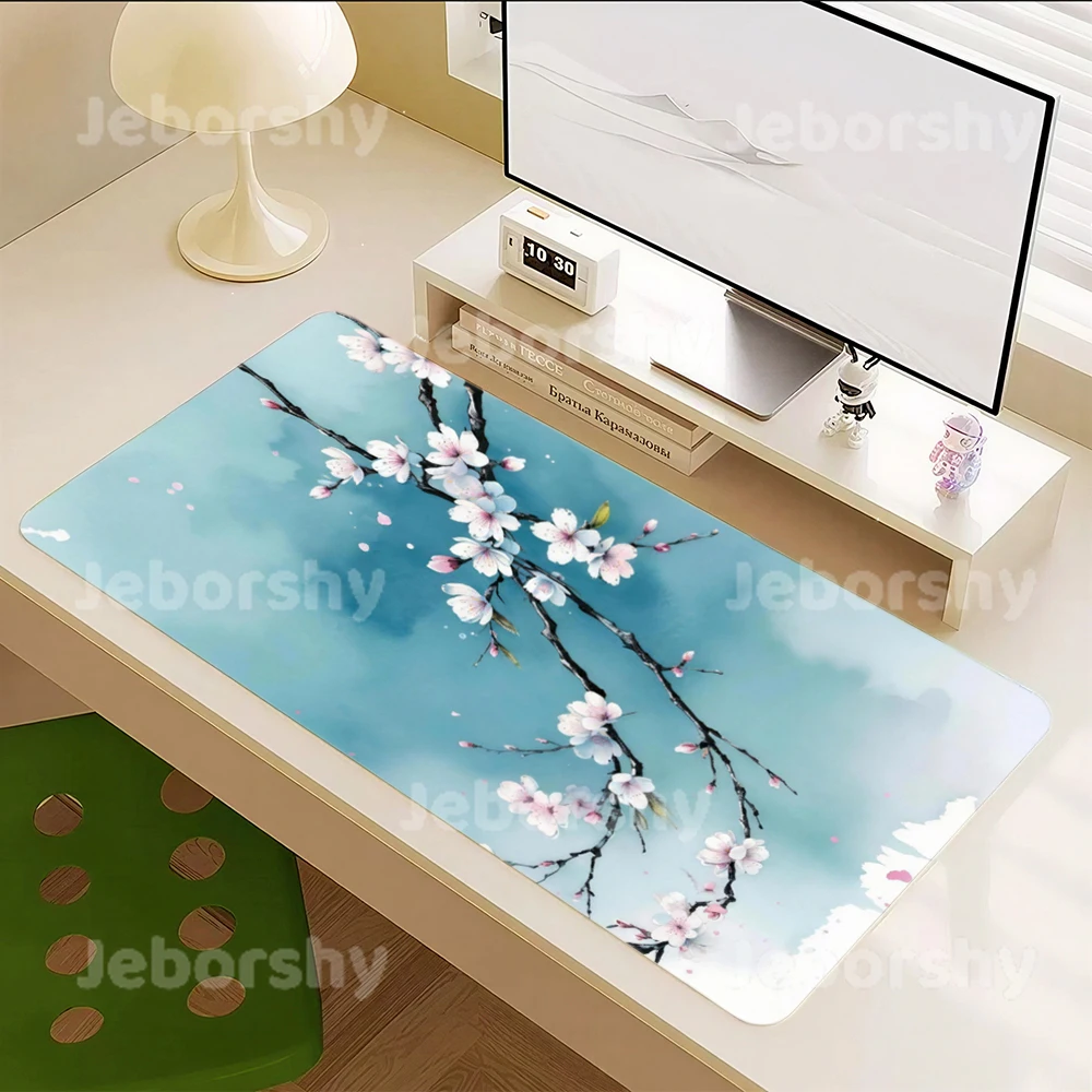 Non‑Slip Rubber Base Waterproof Keyboard Watercolor Cherry Blossom Large Mouse Pad, Aesthetic Blue Background Extended Desk Mat
Non‑Slip Rubber Base Waterproof Keyboard Watercolor Cherry Blossom Large Mouse Pad, Aesthetic Blue Background Extended Desk Mat