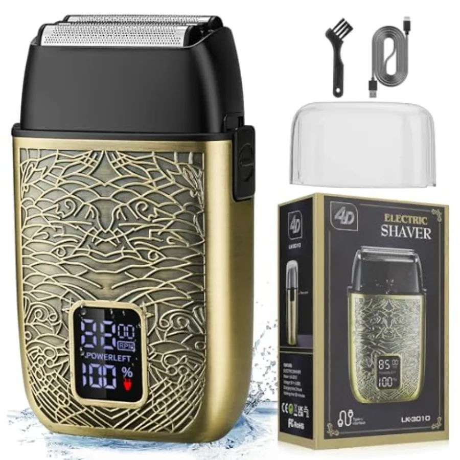 Electric Shavers for Men, Powerful Motor Electric Razor, Head Shavers for Bald Men, Triple Foil Beard Trimmer, Barber Supplies
Electric Shavers for Men, Powerful Motor Electric Razor, Head Shavers for Bald Men, Triple Foil Beard Trimmer, Barber Supplies