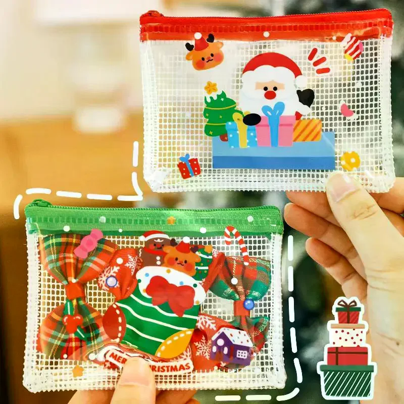 2 шт., милая мультяшная рождественская сумка для хранения из ПВХ-водонепроницаемый мини-кошелек для монет, органайзер для наушников, портативные праздничные подарки
2 шт., милая мультяшная рождественская сумка для хранения из ПВХ-водонепроницаемый мини-кошелек для монет, органайзер для наушников, портативные праздничные подарки