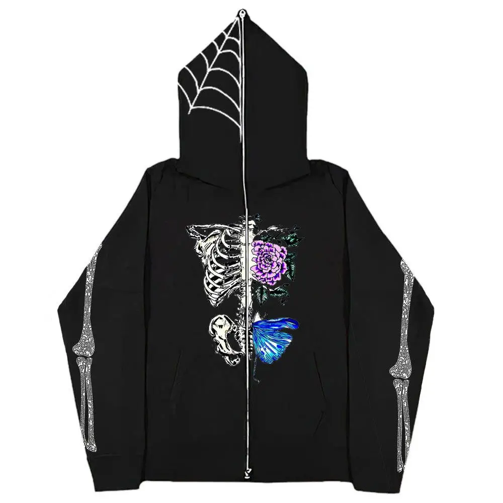 Gothic Sweatshirt Mens Womens Hoodie Sporty Style Fleece Lined Deformable Printed Graphic Hooded Pullover Cardigan
Gothic Sweatshirt Mens Womens Hoodie Sporty Style Fleece Lined Deformable Printed Graphic Hooded Pullover Cardigan