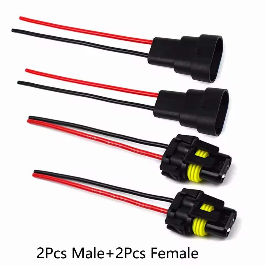 New 4Pcs 9005/HB3 9006/HB4 Socket Adapter Male Female Plug Wiring Harness Connector Extension Cable Car Lights Accessories
New 4Pcs 9005/HB3 9006/HB4 Socket Adapter Male Female Plug Wiring Harness Connector Extension Cable Car Lights Accessories