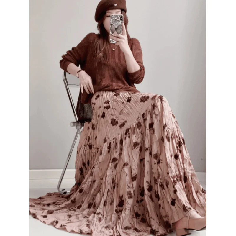 Spring New-Retro Rose Sea Retro Atmosphere High Waist Slimming Temperament Oversized Skirt Floral Skirt
Spring New-Retro Rose Sea Retro Atmosphere High Waist Slimming Temperament Oversized Skirt Floral Skirt