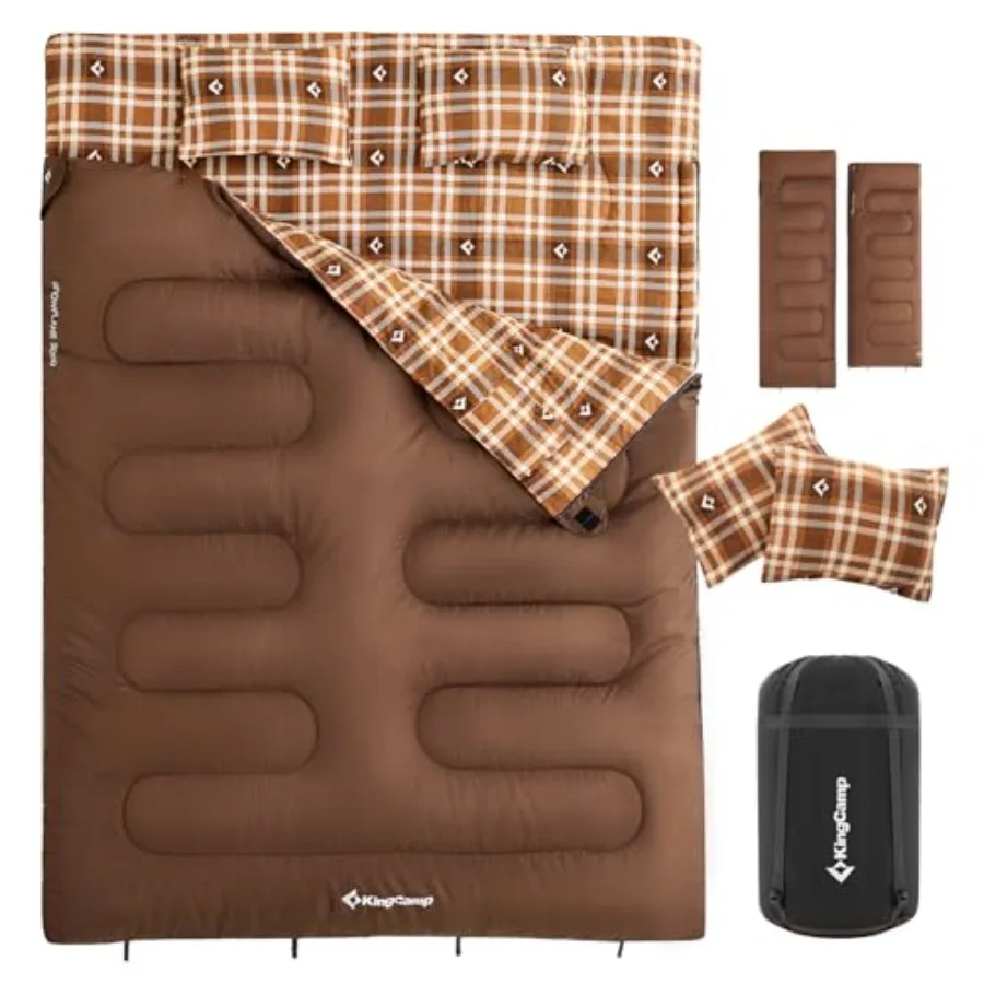 Double Sleeping Bag for Adults Queen Size 2 Person XXL Flannel Sleeping Bag Waterproof Lightweight Flannel Quilt with 2 Pillows
Double Sleeping Bag for Adults Queen Size 2 Person XXL Flannel Sleeping Bag Waterproof Lightweight Flannel Quilt with 2 Pillows