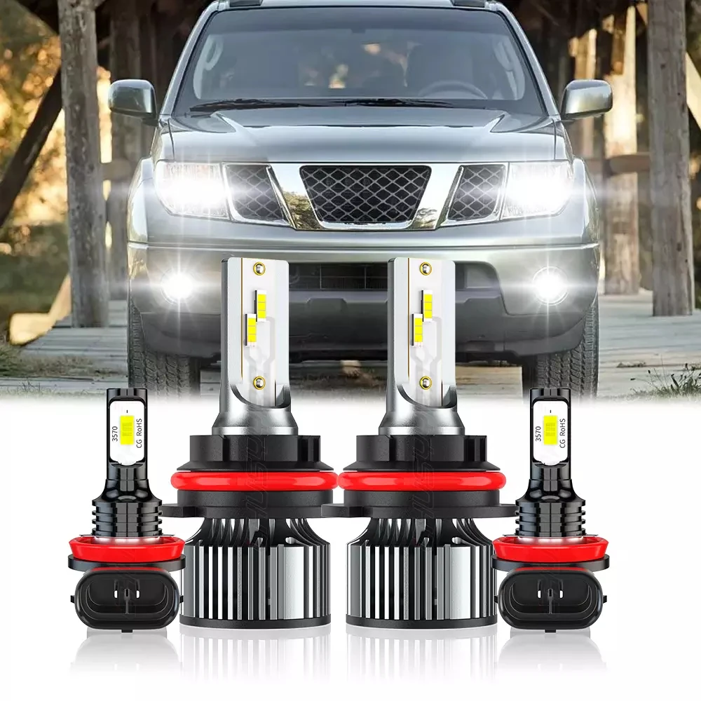 For 2005-2019 Nissan Frontier 4x 9007+H11/H8 LED Headlight High&Low Beam Bulbs Kit 6500K 20000LM Super Bright Fog Light Bulbs
For 2005-2019 Nissan Frontier 4x 9007+H11/H8 LED Headlight High&Low Beam Bulbs Kit 6500K 20000LM Super Bright Fog Light Bulbs
