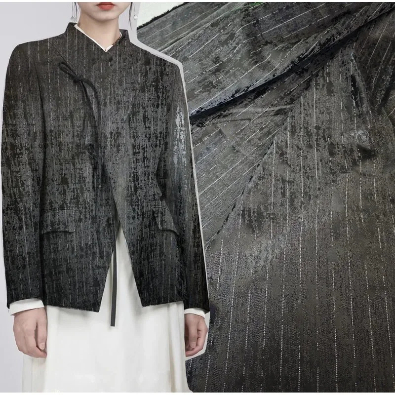 Irregular Coating Retro Vertical Stripe Fabric for Suits Spring Autumn Jackets Pants Designer Cloth Diy Sewing By The Yard
Irregular Coating Retro Vertical Stripe Fabric for Suits Spring Autumn Jackets Pants Designer Cloth Diy Sewing By The Yard