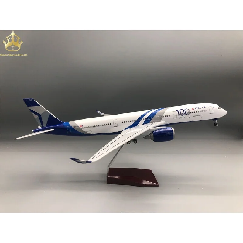 Airbus A350 Delta 100th Anniversary Airplane Model With LED Lights And Wheels Static Replica Desktop Decoration For Aviation Fan
Airbus A350 Delta 100th Anniversary Airplane Model With LED Lights And Wheels Static Replica Desktop Decoration For Aviation Fan