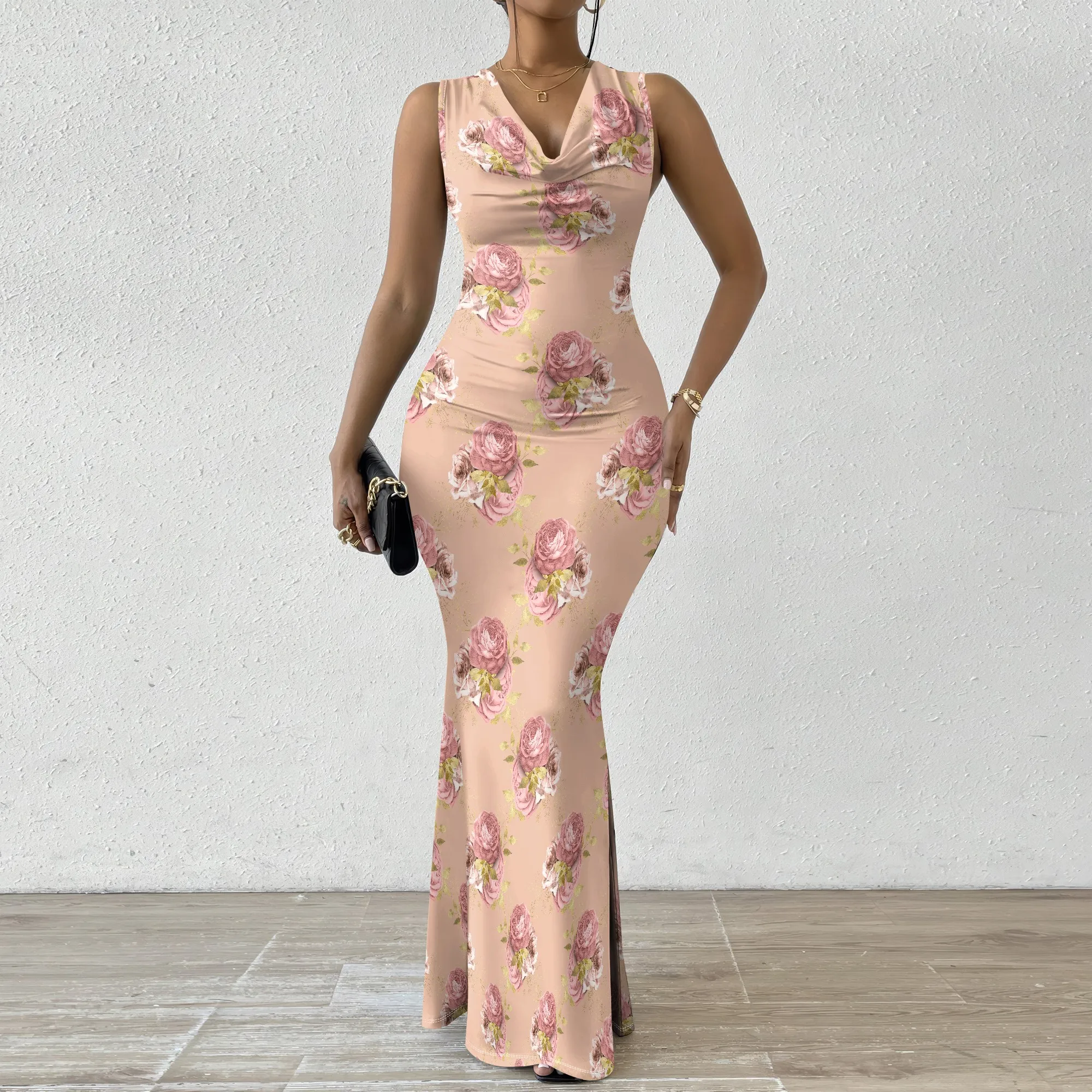 Floral Print Bodycon Maxi Dress XS-2XL - Elegant Rose Pattern Dress for Spring Weddings, Mother’s Day & Garden Parties
Floral Print Bodycon Maxi Dress XS-2XL - Elegant Rose Pattern Dress for Spring Weddings, Mother’s Day & Garden Parties