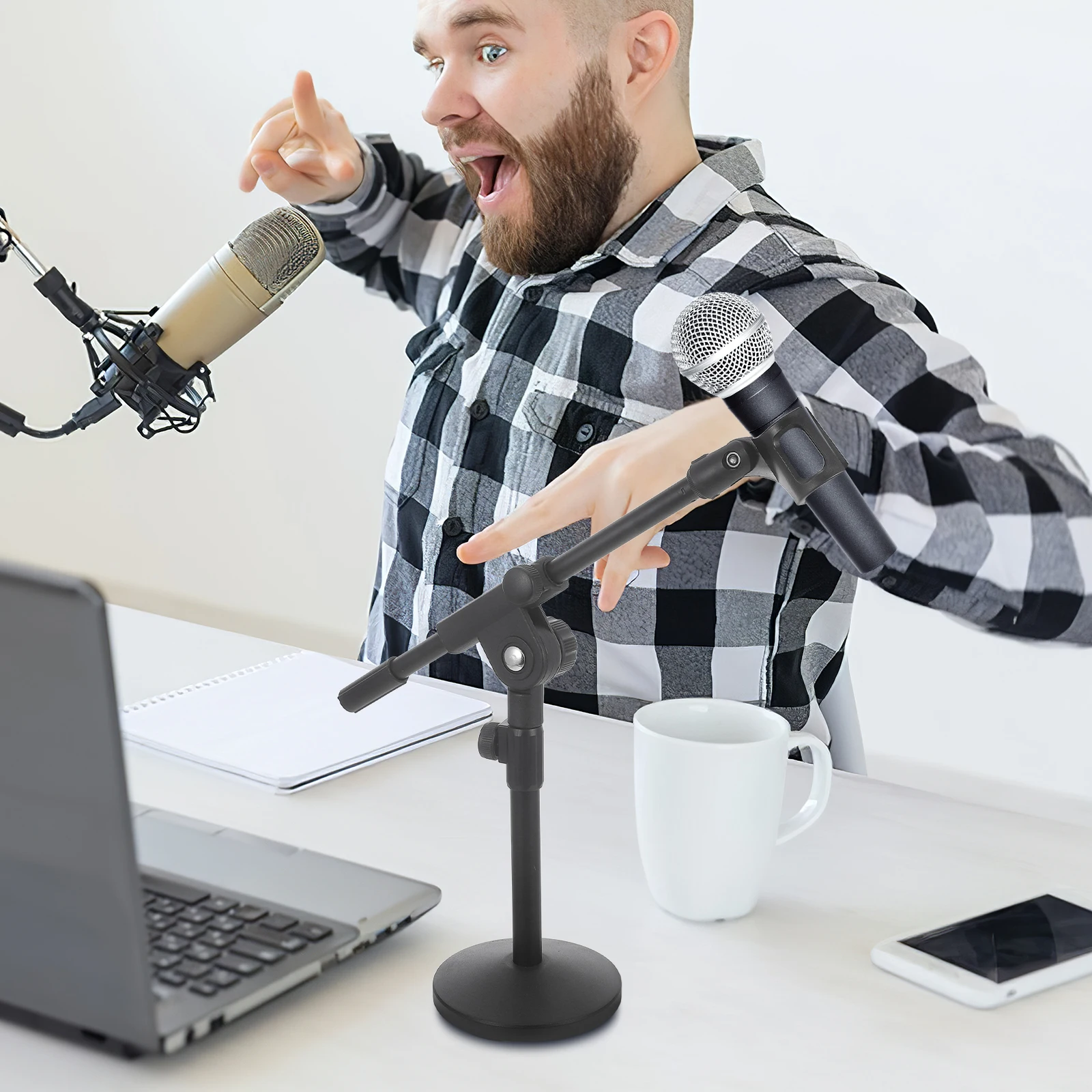 Duty Adjustable Podcast Holder Arm Microphone Support Microphone Mic Holder Mic Stand Desk Stand Floor Podcast
Duty Adjustable Podcast Holder Arm Microphone Support Microphone Mic Holder Mic Stand Desk Stand Floor Podcast