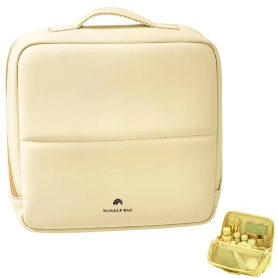 Makeup Bag, Foldable Magnetic Standing Makeup Bag with Compartments, Large Capacity Travel Makeup Bags for Women, Makeup Brush
Makeup Bag, Foldable Magnetic Standing Makeup Bag with Compartments, Large Capacity Travel Makeup Bags for Women, Makeup Brush