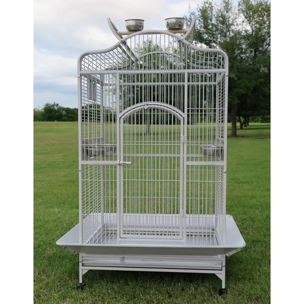 2 Color, Extra Large Wrought Iron Dome Top for Macaw Goffin's Cockatoo Cockatiels African Grey Amazon Parrots Green Cheek Conure
2 Color, Extra Large Wrought Iron Dome Top for Macaw Goffin's Cockatoo Cockatiels African Grey Amazon Parrots Green Cheek Conure