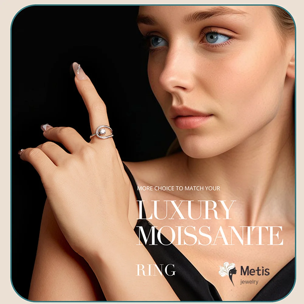 Moissanite Infinity Ring 0.5ct 925 Silver D Color VVS1 Round Cut Band GRA Certified Wedding Engagement Promise Gift for Her
Moissanite Infinity Ring 0.5ct 925 Silver D Color VVS1 Round Cut Band GRA Certified Wedding Engagement Promise Gift for Her