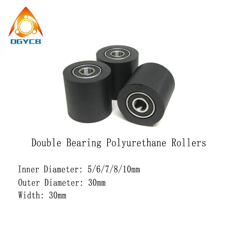 1pcs 8 mm Bore 30 mm Diameter Double 698 Bearng PU Coated Roller 8x30x30 PUT69830-30 High Load Rubber Flat Guide Wheel 8*30*30
1pcs 8 mm Bore 30 mm Diameter Double 698 Bearng PU Coated Roller 8x30x30 PUT69830-30 High Load Rubber Flat Guide Wheel 8*30*30