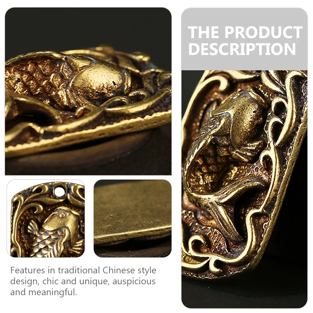 3pcs Golden Chinese Style Carp Pendants Key Chain Decorations Traditional Accessories Retro Brass Lucky Charms Jewelry Crafts
3pcs Golden Chinese Style Carp Pendants Key Chain Decorations Traditional Accessories Retro Brass Lucky Charms Jewelry Crafts