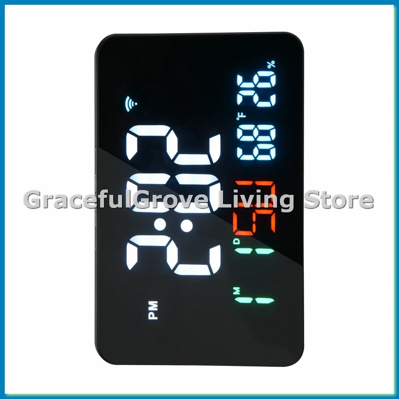 Digital Clock Alarm Clock WiFi Clock, Extra Large Letters, Temperature and Humidity, Calendar, Week, 4-Level Brightness-ABFB
Digital Clock Alarm Clock WiFi Clock, Extra Large Letters, Temperature and Humidity, Calendar, Week, 4-Level Brightness-ABFB