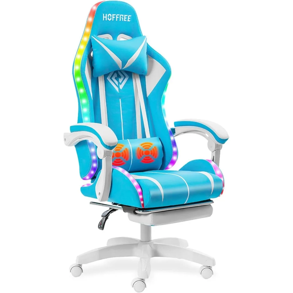 Игровое кресло RGB с массажем и светодиодной подсветкой. Эргономичное компьютерное кресло с подставкой для ног. Кресло с откидной спинкой для видеоигр.
Игровое кресло RGB с массажем и светодиодной подсветкой. Эргономичное компьютерное кресло с подставкой для ног. Кресло с откидной спинкой для видеоигр.