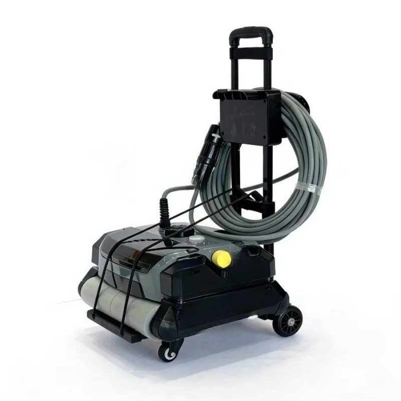 Durable wired pool vacuum cleaner with strong suction and aluminum storage cart to clean the dirt at the bottom of the pool.
Durable wired pool vacuum cleaner with strong suction and aluminum storage cart to clean the dirt at the bottom of the pool.