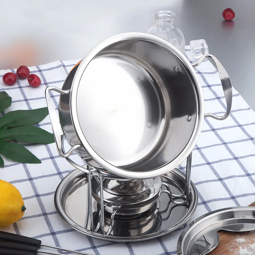 10-Piece Stainless Steel Chocolate Fondue Set Melting Furnace for Serving Forks Gel Burner Splatter Guard
10-Piece Stainless Steel Chocolate Fondue Set Melting Furnace for Serving Forks Gel Burner Splatter Guard
