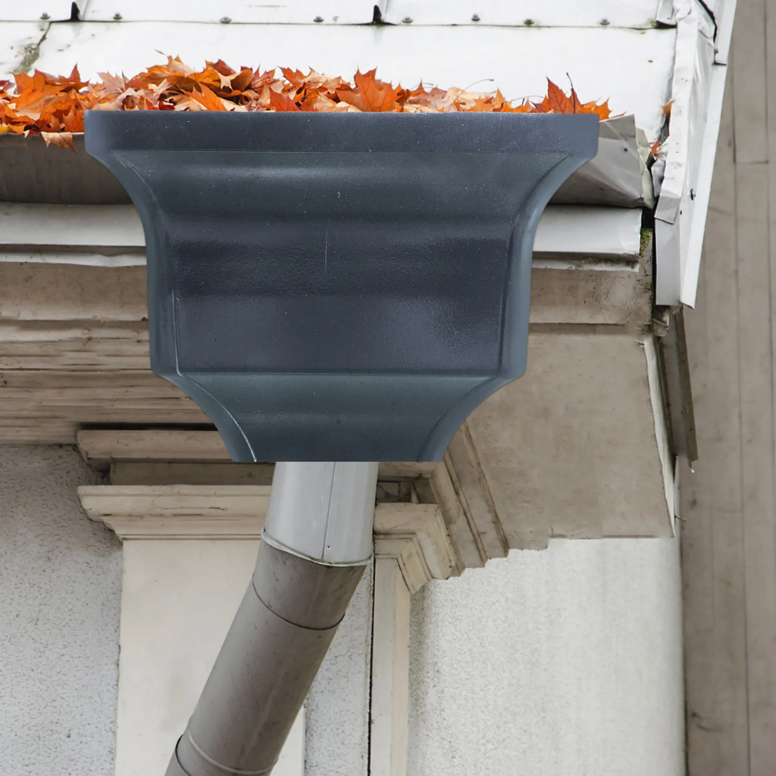 High Strength Aluminum Alloy Rainwater Collector Diverter Grey Arc-Shaped Downspout Extension for Outdoor Gutter Adapter
High Strength Aluminum Alloy Rainwater Collector Diverter Grey Arc-Shaped Downspout Extension for Outdoor Gutter Adapter