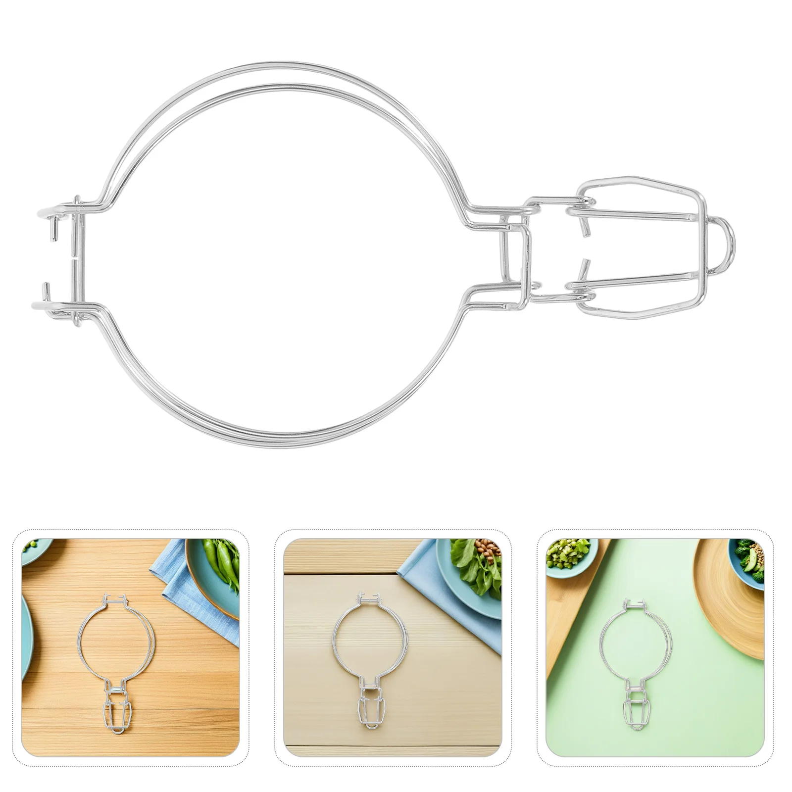 6Pcs Stainless Steel Leak-Proof Sealing Jar Buckles Spring Lock Clips Glass Clamp Fasteners for Food Spring Buckle Lock 
6Pcs Stainless Steel Leak-Proof Sealing Jar Buckles Spring Lock Clips Glass Clamp Fasteners for Food Spring Buckle Lock