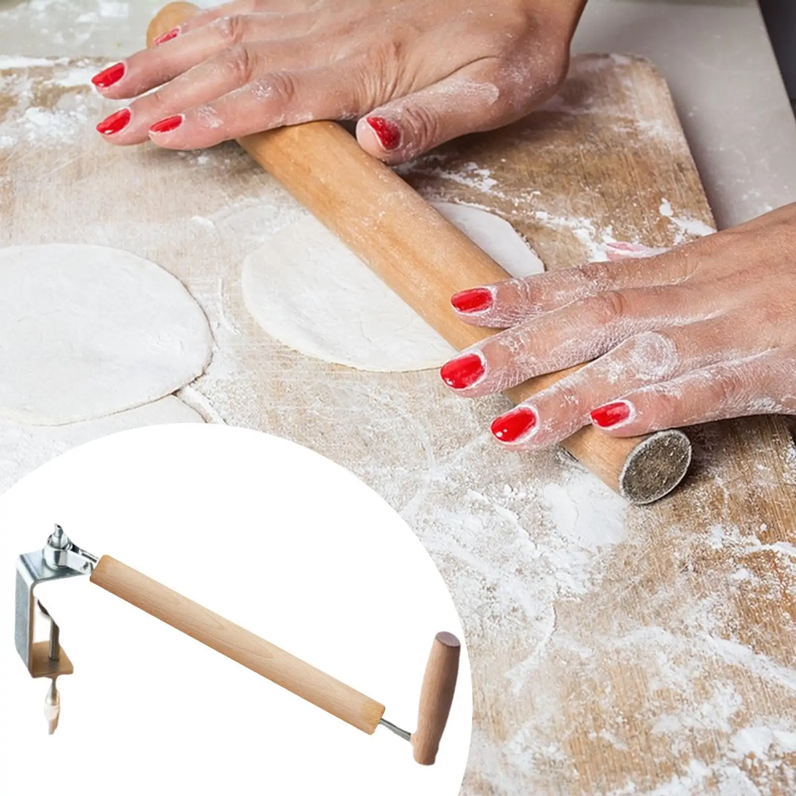 Rolling Pin Wood Dumpling Wrapper Maker Bread Making Tool Pizza Roller for Ravioli
Rolling Pin Wood Dumpling Wrapper Maker Bread Making Tool Pizza Roller for Ravioli