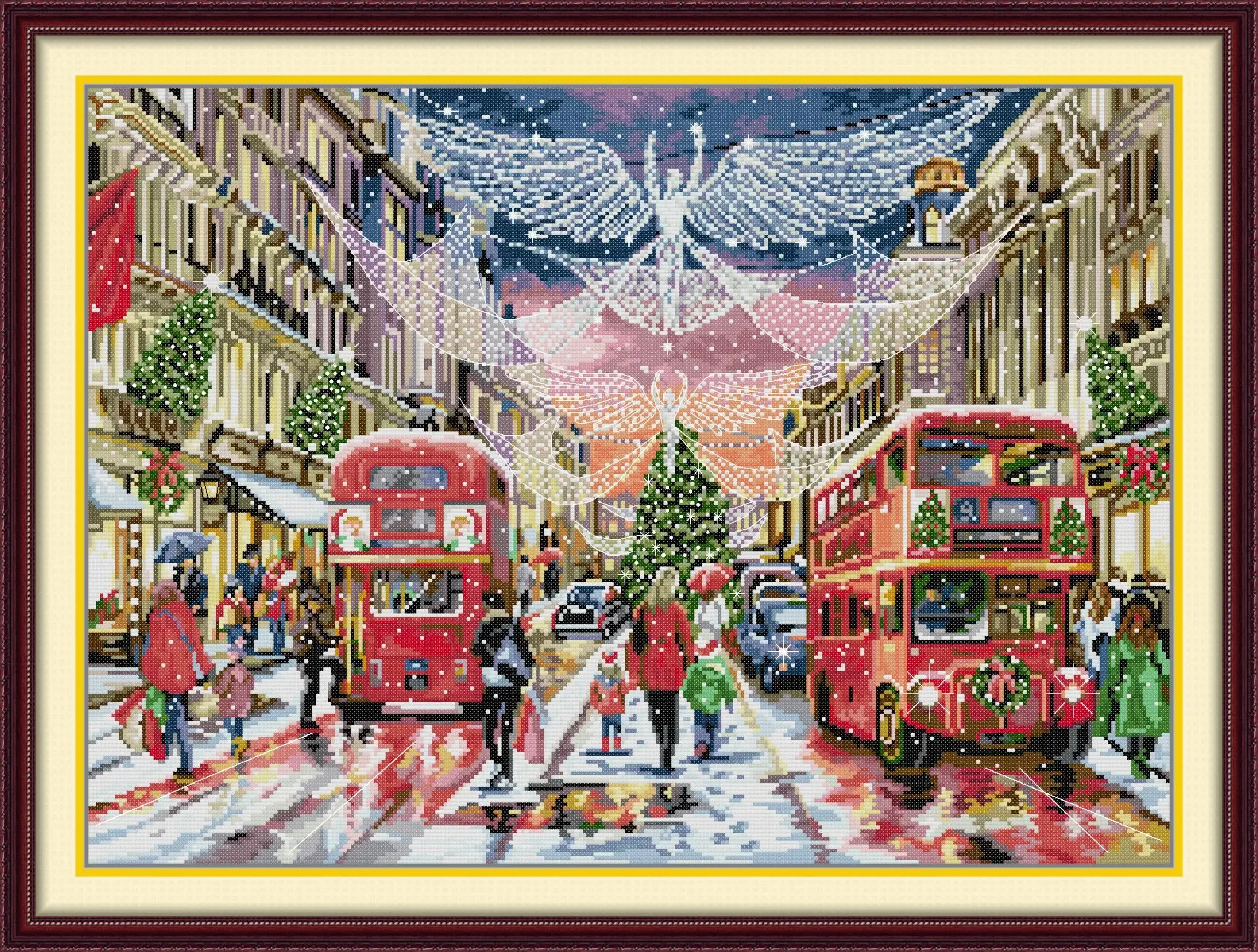 Soulgift Новый набор для вышивки крестом с предварительной печатью, штампованные нитки DMC 9CT/11CT/14CT/16CT, набор для вышивания - Рождественские улицы
Soulgift Новый набор для вышивки крестом с предварительной печатью, штампованные нитки DMC 9CT/11CT/14CT/16CT, набор для вышивания - Рождественские улицы