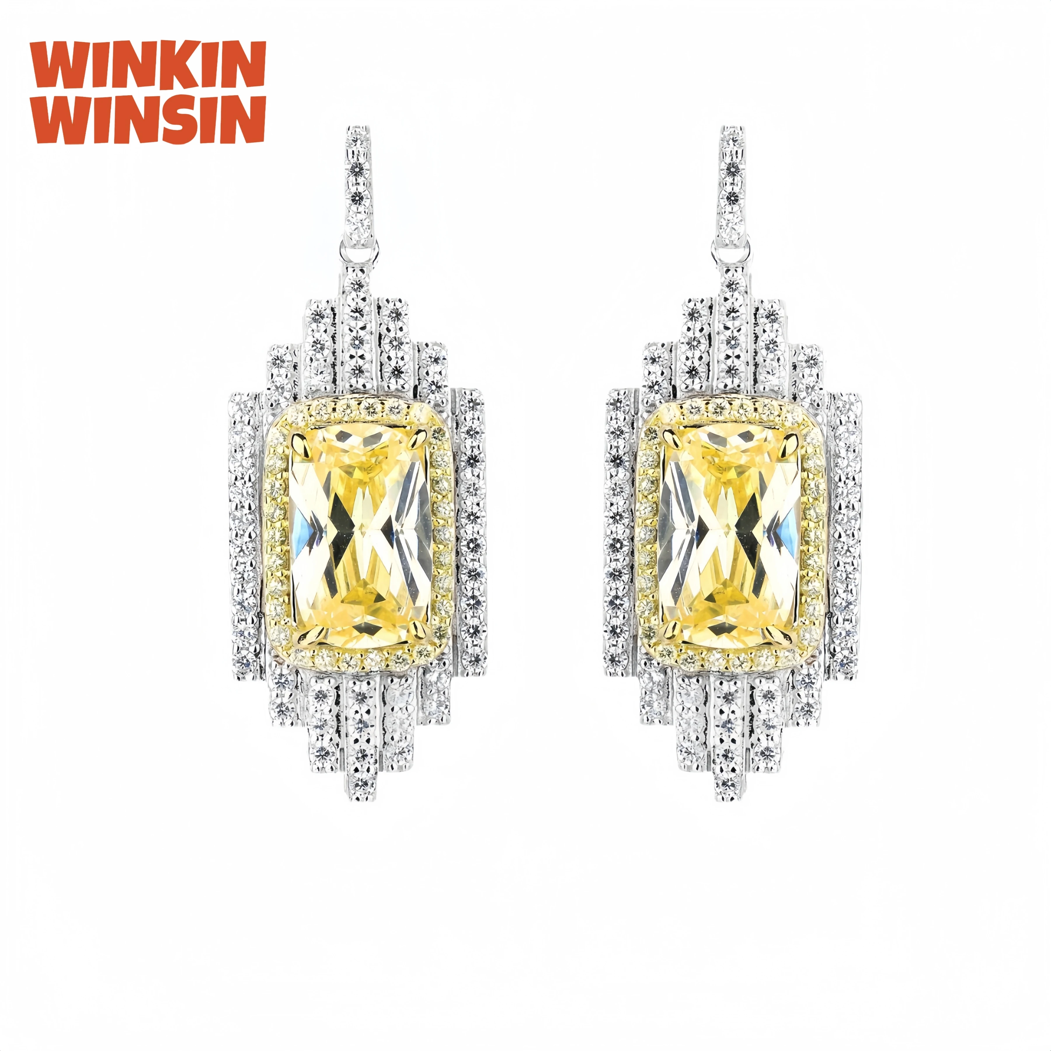 WINKIN WINSIN Brand MST 925 Sterling Silver Earrings Lab Grown Gemstones High Carbon Diamond Zircon Drop Earrings Jewelry
WINKIN WINSIN Brand MST 925 Sterling Silver Earrings Lab Grown Gemstones High Carbon Diamond Zircon Drop Earrings Jewelry