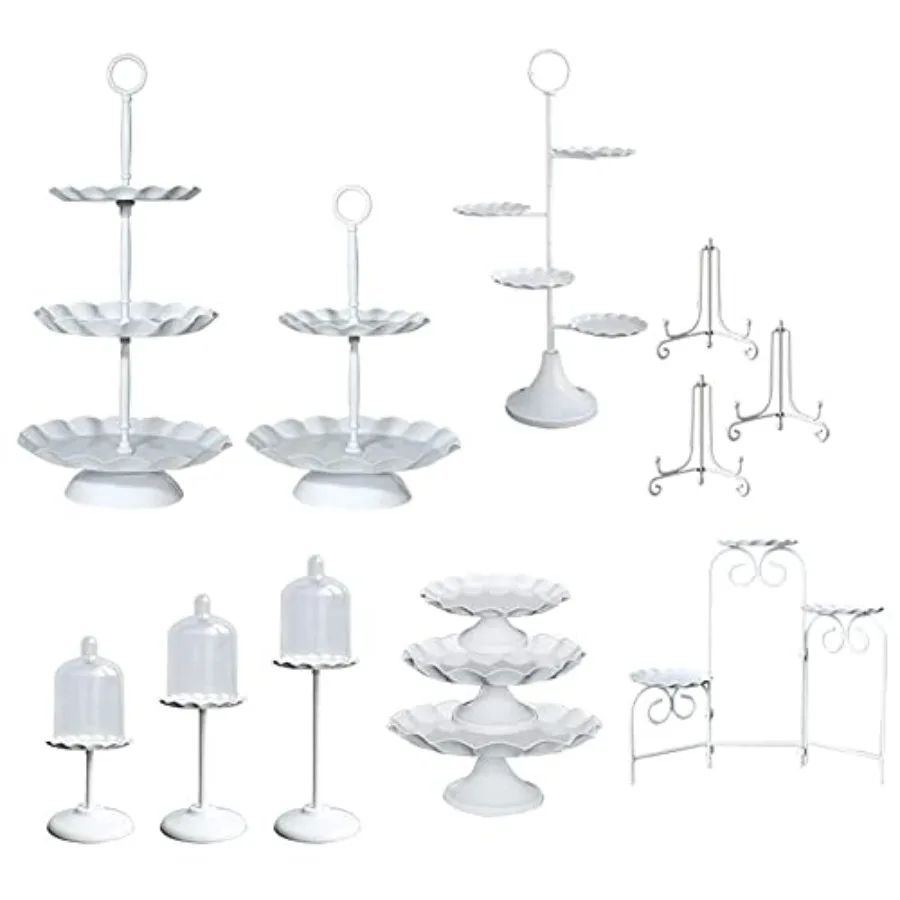Set of 16 Cake Stands Metal Cupcake Stand Set Multiple Styles Candy Fruit Display Tower Dessert Plate Cake Serving Tray for Bir
Set of 16 Cake Stands Metal Cupcake Stand Set Multiple Styles Candy Fruit Display Tower Dessert Plate Cake Serving Tray for Bir